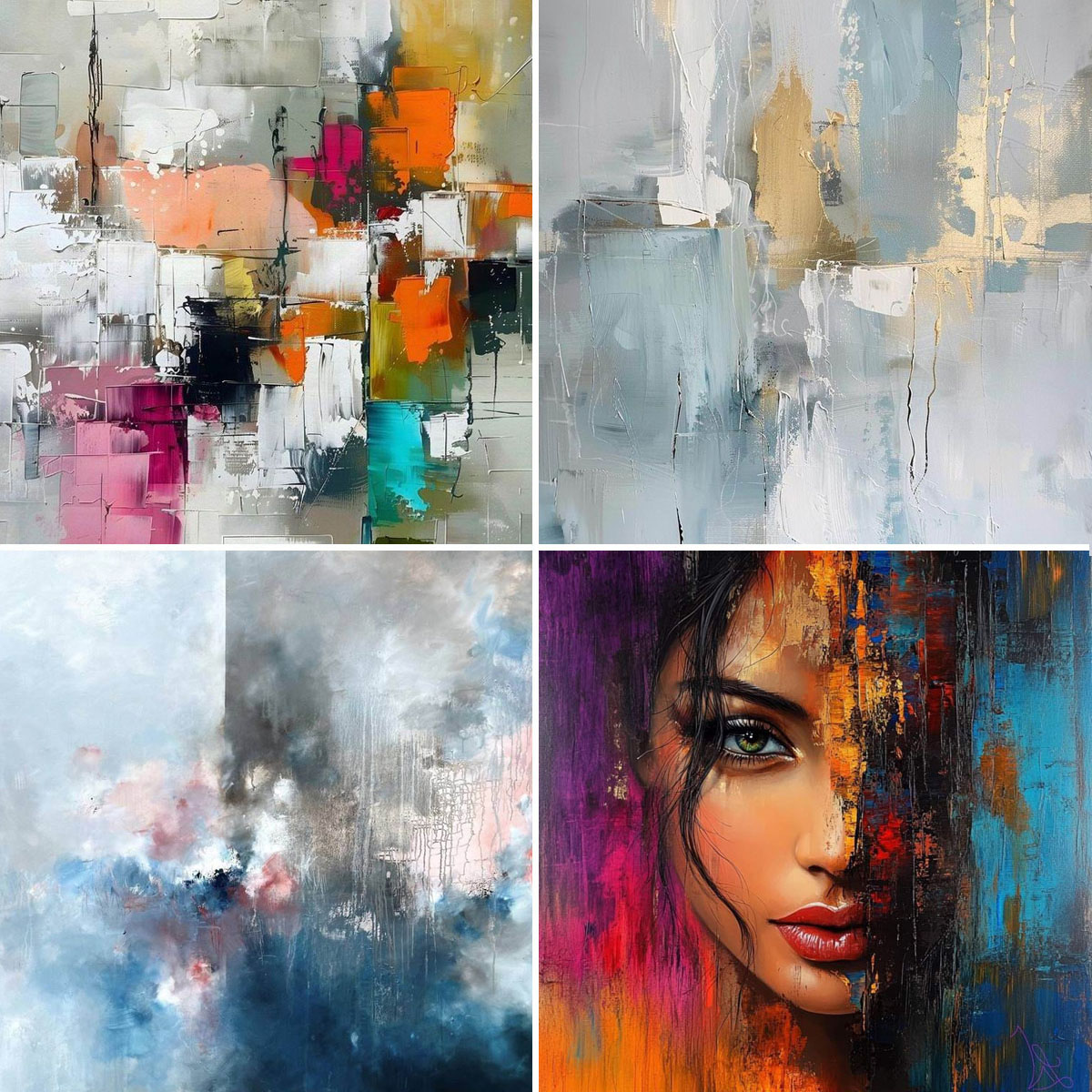 Hand painted AI Oil Painting Hand drawn on seashell